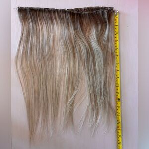 BELLAMI Ash Brown to Platinum Blonde Extensions 18” Remy Human Hair